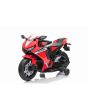 Dječji motocikl na akumulator HONDA CBR 1000RR, licencirani, 12V baterija, sjedalo od skaja, plastični kotači, 30W motor, LED svjetla, masivni okvir, pomoćni kotači, crveni